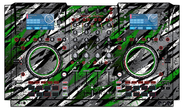 Numark NV 2 Skin Sparkasm Green